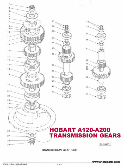 HOBART-A120-A200-00-124752-SLOW-SPEED-GEAR-46-TH hobart 200 switch diagram 